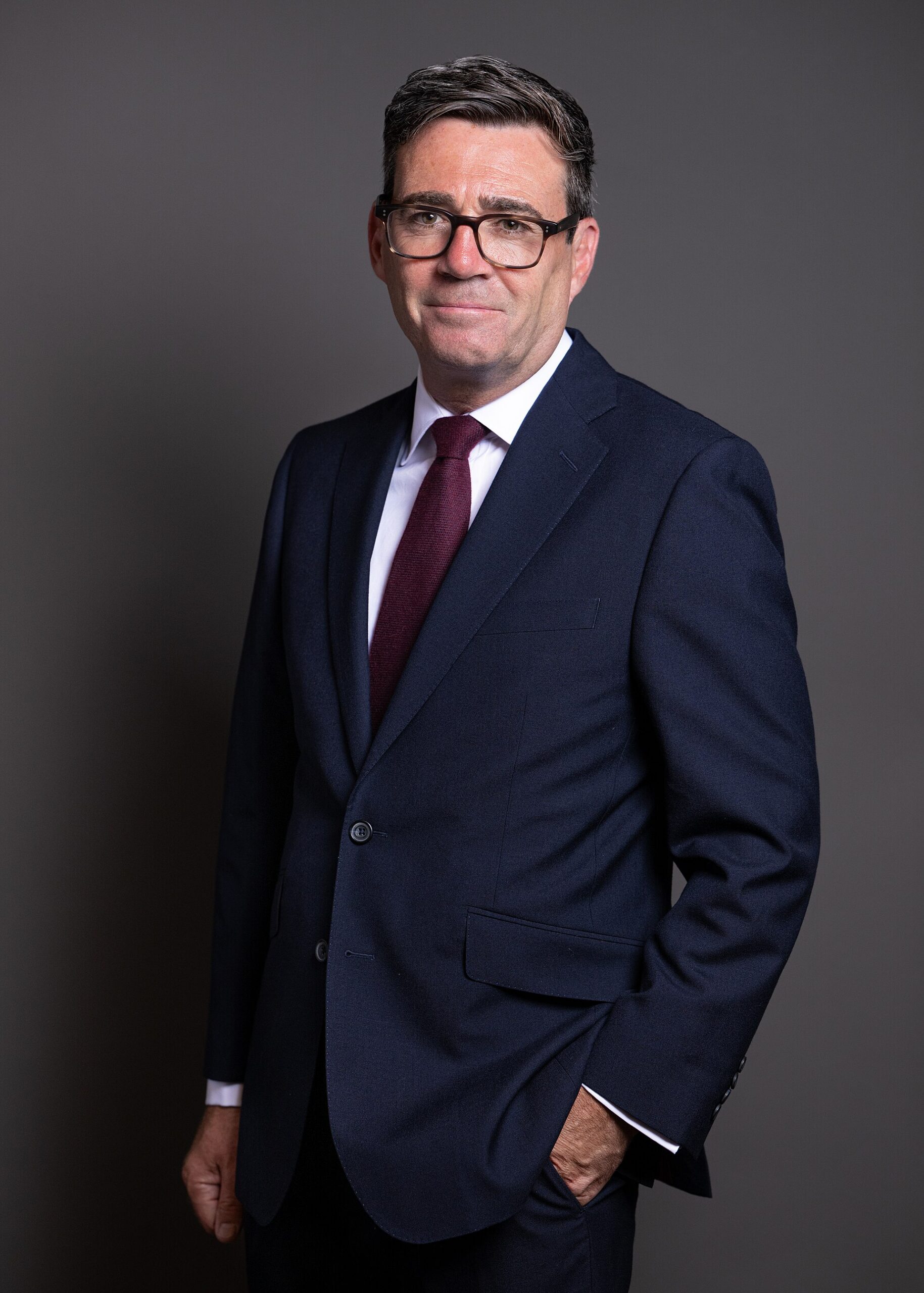 Official portrait of British politician Andy Burnham