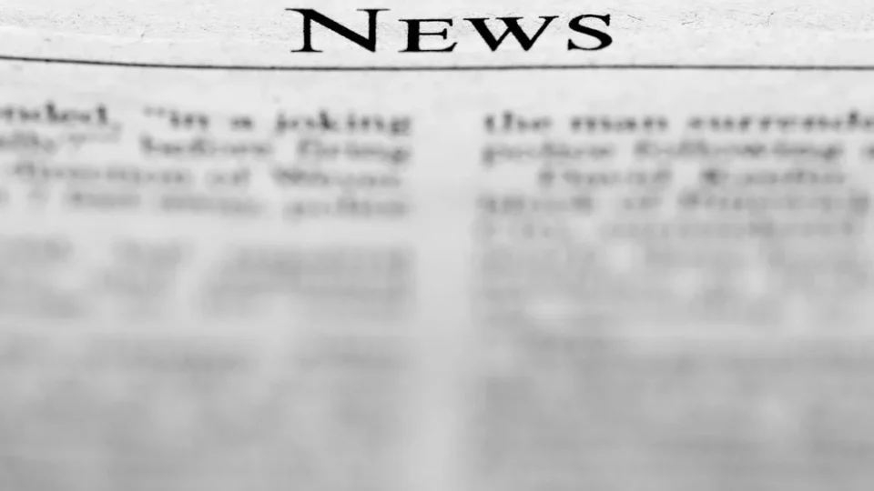 A news paper with the word news on it