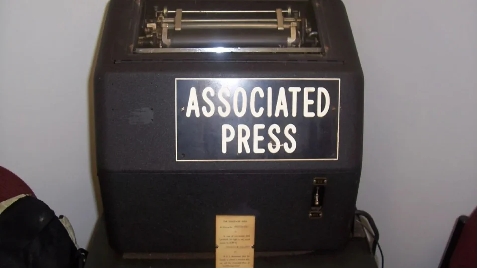 Associated Press teletype wire-service machine
