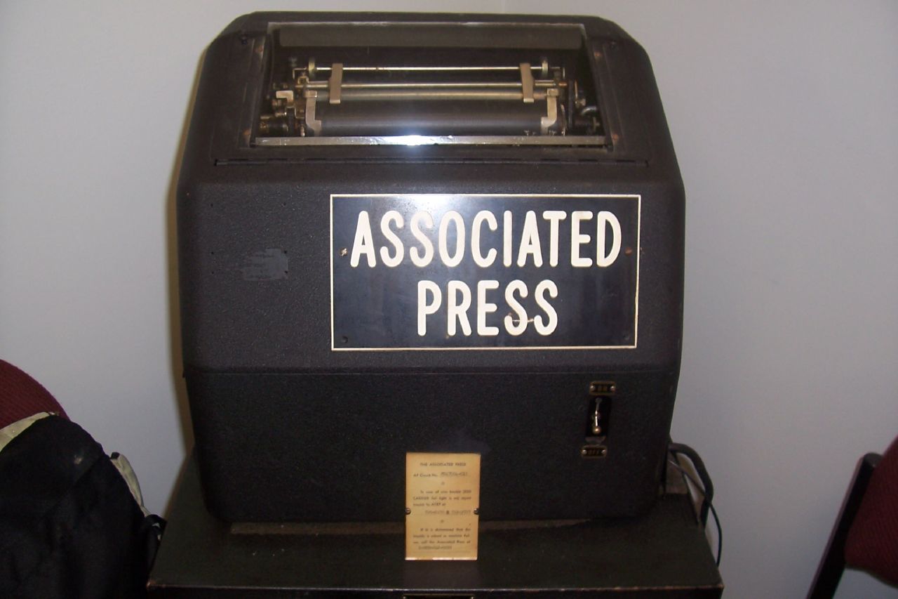 Associated Press teletype wire-service machine